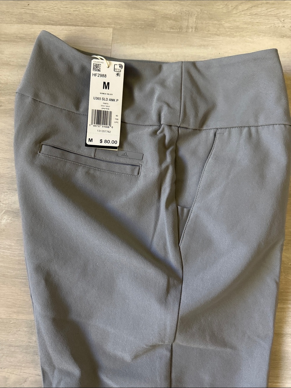 adidas Women's Gray Straight-Leg Pants